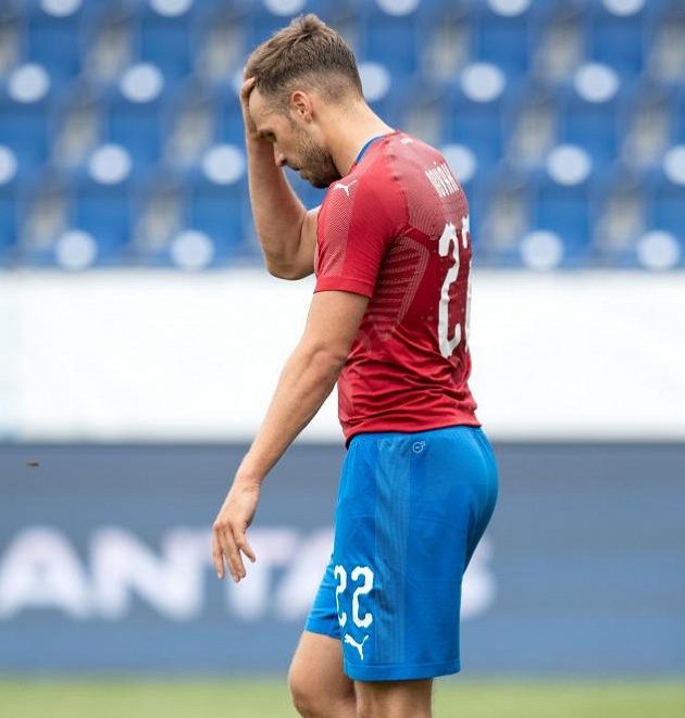 Zklamaný Filip Novák po porážce s Austrálií.
