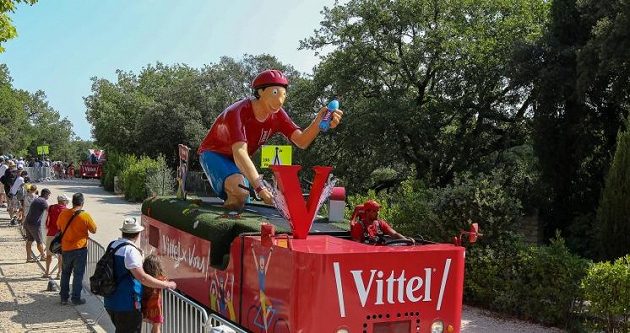Reklamní karavana na Tour de France 2019.