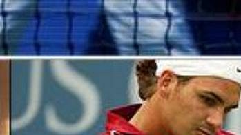 Vítěz Wimbledonu Roger Federer neměl v prvním kole na růžích ustláno. Vítěz Wimbledonu Roger Federer neměl v prvním kole na růžích ustláno.