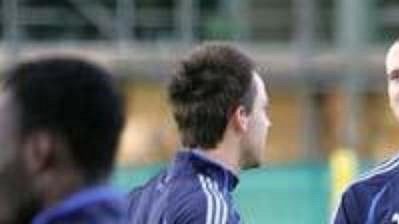 Petr Čech na návštěvě tréninkového centra. Petr Čech na návštěvě tréninkového centra.