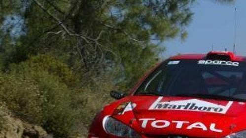Peugeot finského pilota Markuse Grönholma při Kyperské rallye. Peugeot finského pilota Markuse Grönholma při Kyperské rallye.