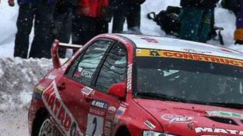 Jan Kopecký za volantem vozu Mitsubishi Lancer při 40. ročníku Rallye Šumava. Jan Kopecký za volantem vozu Mitsubishi Lancer při 40. ročníku Rallye Šumava.