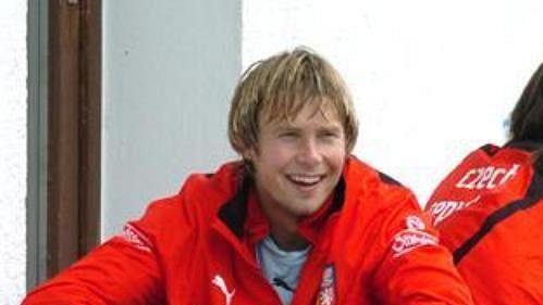 Jaroslav Plašil a Milan Baroš při tréninku české fotbalové reprezentace v Seefeldu. Jaroslav Plašil a Milan Baroš při tréninku české fotbalové reprezentace v Seefeldu.