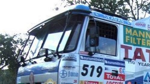 Tatra Tomáše Tomečka na trati 1. etapy 29. ročníku Rallye Dakar. Tatra Tomáše Tomečka na trati 1. etapy 29. ročníku Rallye Dakar.