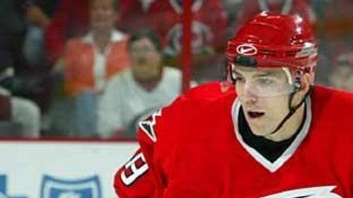 Útočník Caroliny Radim Vrbata Útočník Caroliny Radim Vrbata