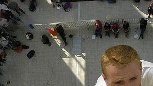 Tomáš Mrázek při závodu Světového poháru v Brně. Tomáš Mrázek při závodu Světového poháru v Brně.