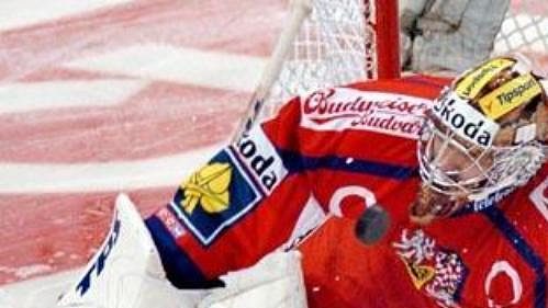 Roman Čechmánek v dresu české reprezentace. Roman Čechmánek v dresu české reprezentace.