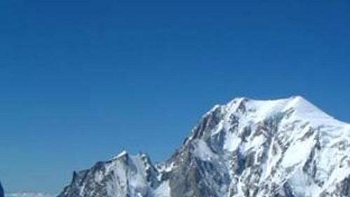 Mont Blanc, 4810 m. Mont Blanc, 4810 m.