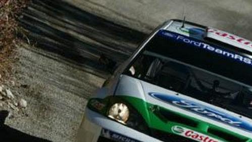 Toni Gardemeister s vozem Ford Focus WRC na trati Rallye Monte Carlo. Toni Gardemeister s vozem Ford Focus WRC na trati Rallye Monte Carlo.