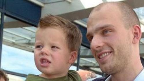 Patrik Štefan se synem Patrik Štefan se synem