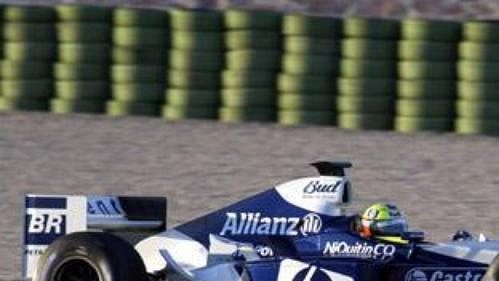Pilot Ralf Schumacher při testování nového monopostu FW26 týmu BMW WilliamsF1. Pilot Ralf Schumacher při testování nového monopostu FW26 týmu BMW WilliamsF1.