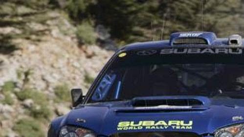 Petter Solberg se subaru na trati Turecké rallye. Petter Solberg se subaru na trati Turecké rallye.