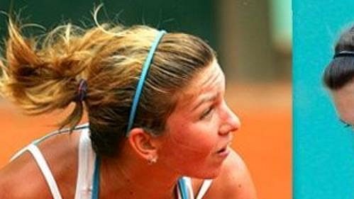 Rumuská tenistka Simona Halepová před a po plastické operaci poprsí. Rumuská tenistka Simona Halepová před a po plastické operaci poprsí.