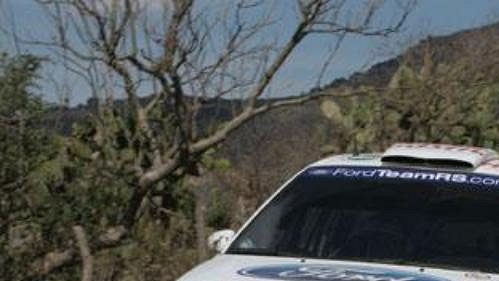 Toni Gardemeister s fordem na trati Mexické rallye. Toni Gardemeister s fordem na trati Mexické rallye.