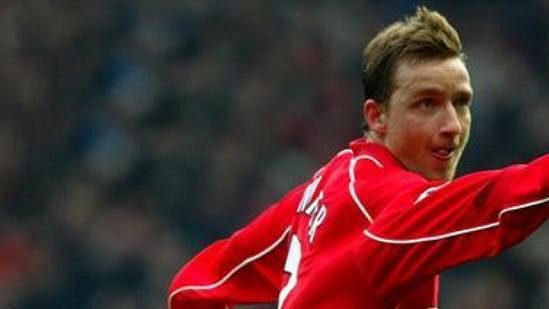 Vladimír Šmicer v dresu Liverpoolu. Vladimír Šmicer v dresu Liverpoolu.