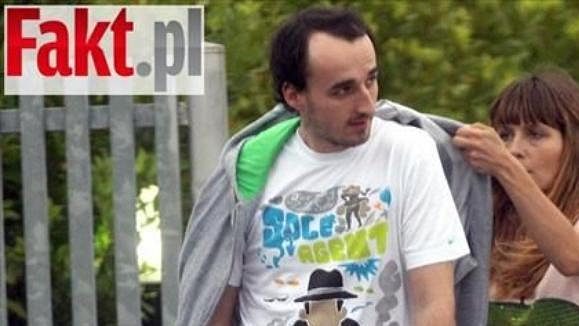 Polský jezdec formule 1 Robert Kubica s přítelkyní Edytou. Polský jezdec formule 1 Robert Kubica s přítelkyní Edytou.