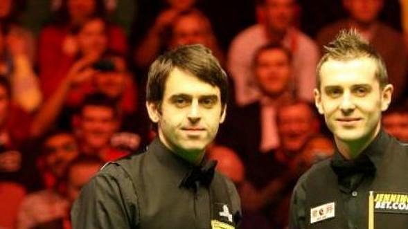 Mark Selby a Ronnie O'Sullivan na turnaji Masters Mark Selby a Ronnie O'Sullivan na turnaji Masters