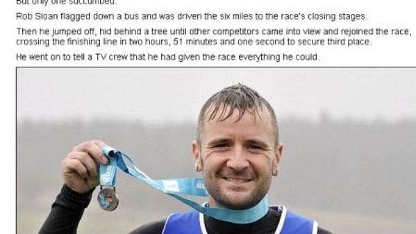 Falešný maratonec Rob Sloan Falešný maratonec Rob Sloan