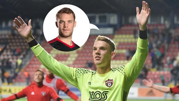 Chci být jako Manuel Neuer! Německý gólman je pro Martina Vantrubu vzorem už jen proto, že je mu nápadně podobný. Chci být jako Manuel Neuer! Německý gólman je pro Martina Vantrubu vzorem už jen proto, že je mu nápadně podobný.