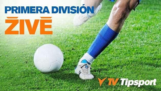Sledujte Primera División v přímých přenosech na TV Tipsport a získejte zdarma 150 Kč! Sledujte Primera División v přímých přenosech na TV Tipsport a získejte zdarma 150 Kč!