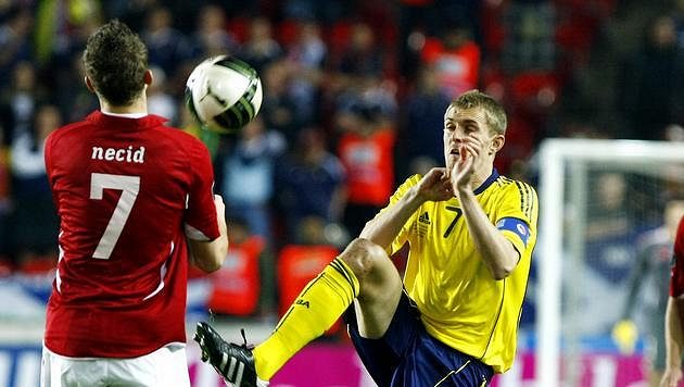Zkušený záložník Darren Fletcher (vpravo). Zkušený záložník Darren Fletcher (vpravo).