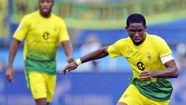 Samuel Eto'o (ve žlutém), ilustrační foto. Samuel Eto'o (ve žlutém), ilustrační foto.