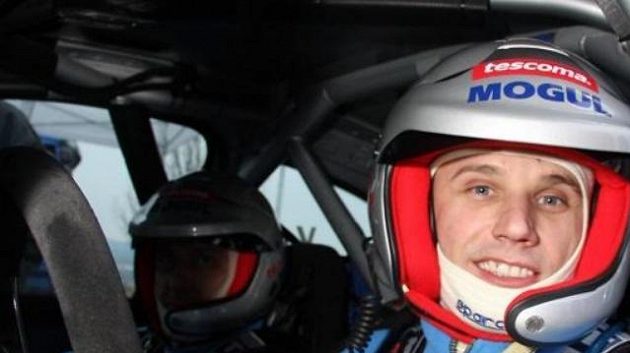 Roman Kresta při Valašské rallye. Roman Kresta při Valašské rallye.