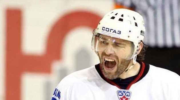 Jaromír Jágr v dresu Omsku Jaromír Jágr v dresu Omsku