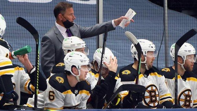 Střídačka hokejistů Bostonu Bruins. Střídačka hokejistů Bostonu Bruins.