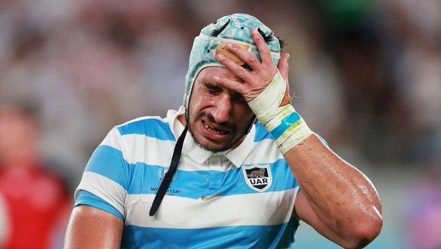 Vyloučený argentinský ragbista Tomas Lavanini. Vyloučený argentinský ragbista Tomas Lavanini.