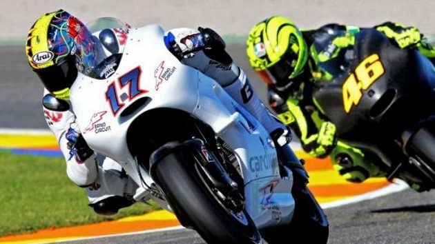 Karel Abraham na testech MotoGP ve Valencii Karel Abraham na testech MotoGP ve Valencii
