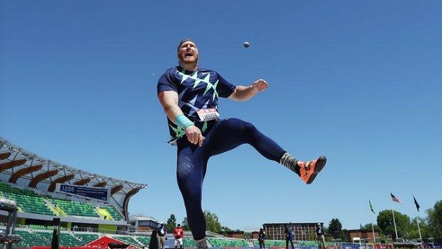 Americký koulař Ryan Crouser, nový světový rekordman. Americký koulař Ryan Crouser, nový světový rekordman.
