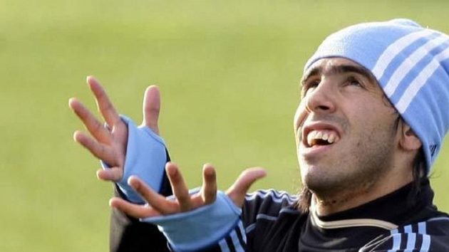 Argentinský fotbalista Carlos Tévez Argentinský fotbalista Carlos Tévez