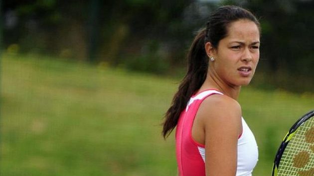 Ana Ivanovičová při tréninku Ana Ivanovičová při tréninku