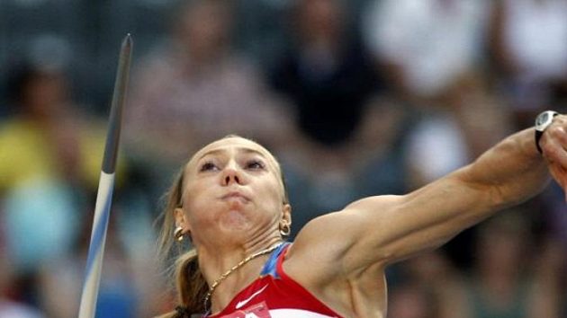 Ruská oštěpařka Maria Abakumovová. Ruská oštěpařka Maria Abakumovová.
