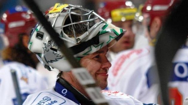 Brankář hokejové Sparty Petr Přikryl Brankář hokejové Sparty Petr Přikryl
