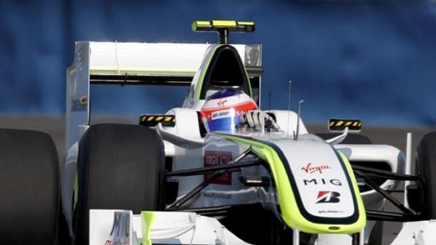 Rubens Barrichello v tréninku na Velkou cenu Evropy Rubens Barrichello v tréninku na Velkou cenu Evropy