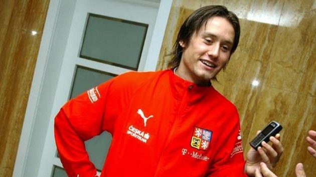 Tomáš Rosický na srazu fotbalové reprezentace Tomáš Rosický na srazu fotbalové reprezentace