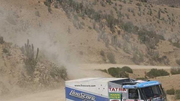 Tatra Tomáše Tomečka na trati Rallye Dakar. Tatra Tomáše Tomečka na trati Rallye Dakar.