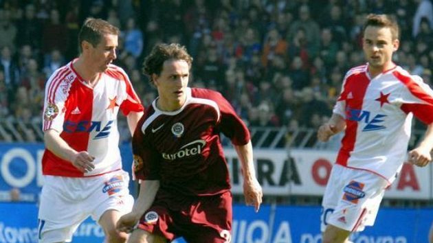 Fotografie z fotbalového derby pražských "S". Fotografie z fotbalového derby pražských "S".