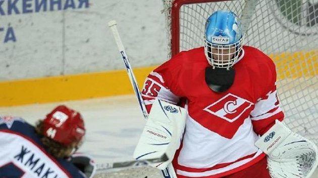 Martin Prusek v dresu Spartaku Moskva Martin Prusek v dresu Spartaku Moskva