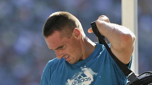 Roman Šebrle po nepovedeném skoku o tyči na MS v Berlíně Roman Šebrle po nepovedeném skoku o tyči na MS v Berlíně