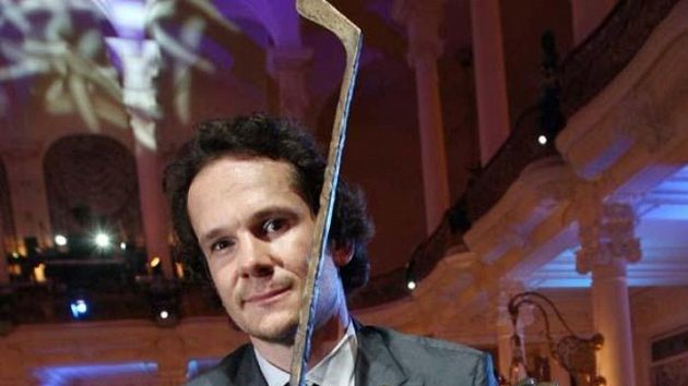 Patrik Eliáš se Zlatou hokejkou Patrik Eliáš se Zlatou hokejkou