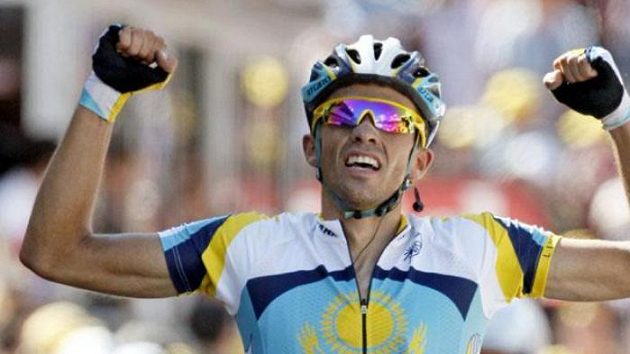Španělský cyklista Alberto Contador Španělský cyklista Alberto Contador