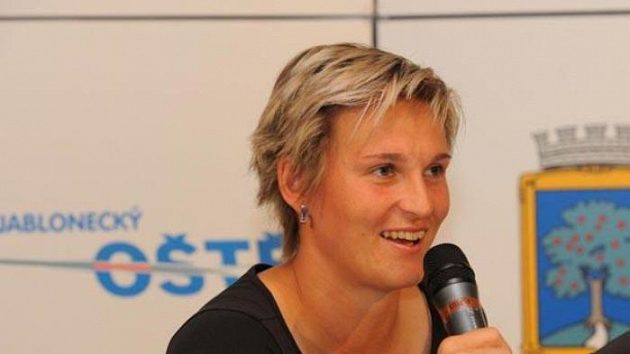 Oštěpařka Barbora Špotáková při telemostu s německou reprezentantkou Christine Obergföllovou. Oštěpařka Barbora Špotáková při telemostu s německou reprezentantkou Christine Obergföllovou.