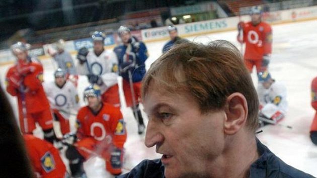 Alois Hadamczik na tréninku hokejové reprezentace Alois Hadamczik na tréninku hokejové reprezentace