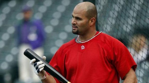 Albert Pujols ještě v dresu Cardinals. Albert Pujols ještě v dresu Cardinals.