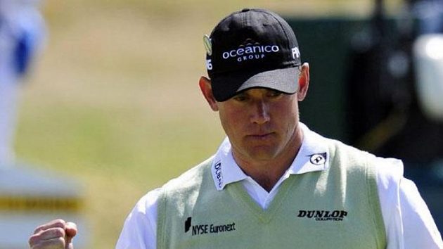 Anglický golfista Lee Westwood Anglický golfista Lee Westwood