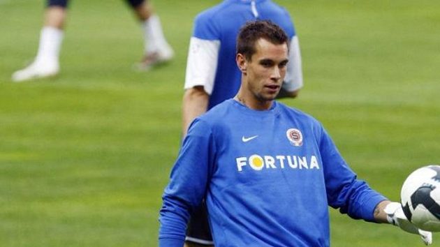 Sparťanský brankář Milan Švenger. Sparťanský brankář Milan Švenger.