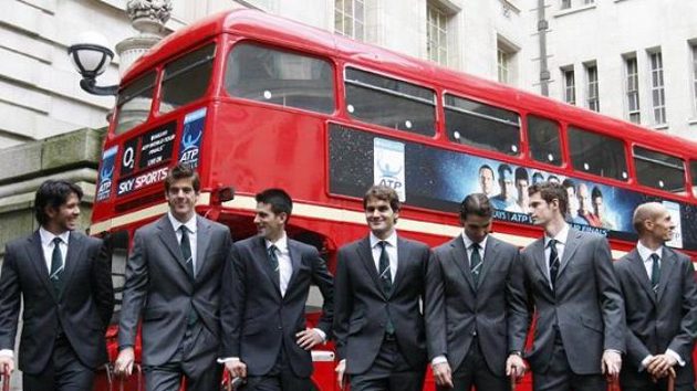 Zleva: Fernando Verdasco, Juan Martín Del Potro, Novak Djokovič, Roger Federer, Rafael Nadal, Andy Murray, Nikolaj Davyděnko a Robin Söderling Zleva: Fernando Verdasco, Juan Martín Del Potro, Novak Djokovič, Roger Federer, Rafael Nadal, Andy Murray, Nikolaj Davyděnko a Robin Söderling